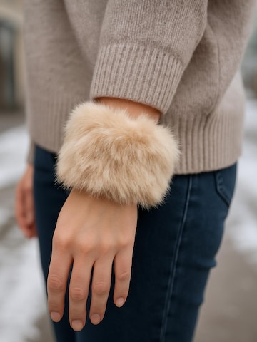 COLLEZIONE ALESSANDRO Handstulpen 'Handwärmer'‌‌‌‌‌‌‌‌ in Beige