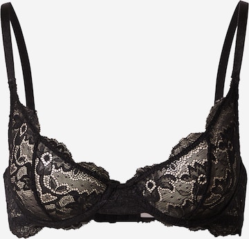 NLY by Nelly Balconette Bra 'Felicity Wire' in Black: front