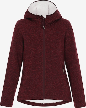 SchmuddelweddaFlis jakna - crvena boja: prednji dio