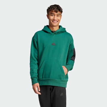 Sweat de sport 'City Escape' ADIDAS SPORTSWEAR en vert : devant
