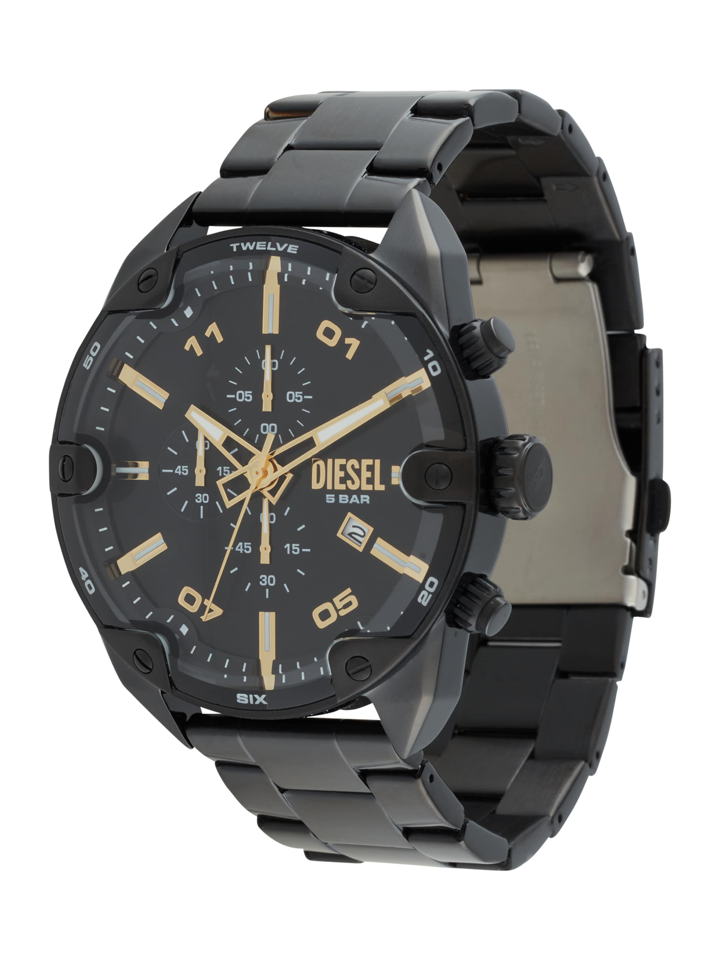 DIESEL Analog watch in Black: front