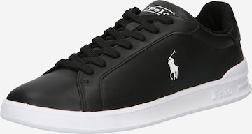 Sneaker bassa 'HRT CT II-SNEAKERS-HIGH TOP LA' di Polo Ralph Lauren in nero: frontale