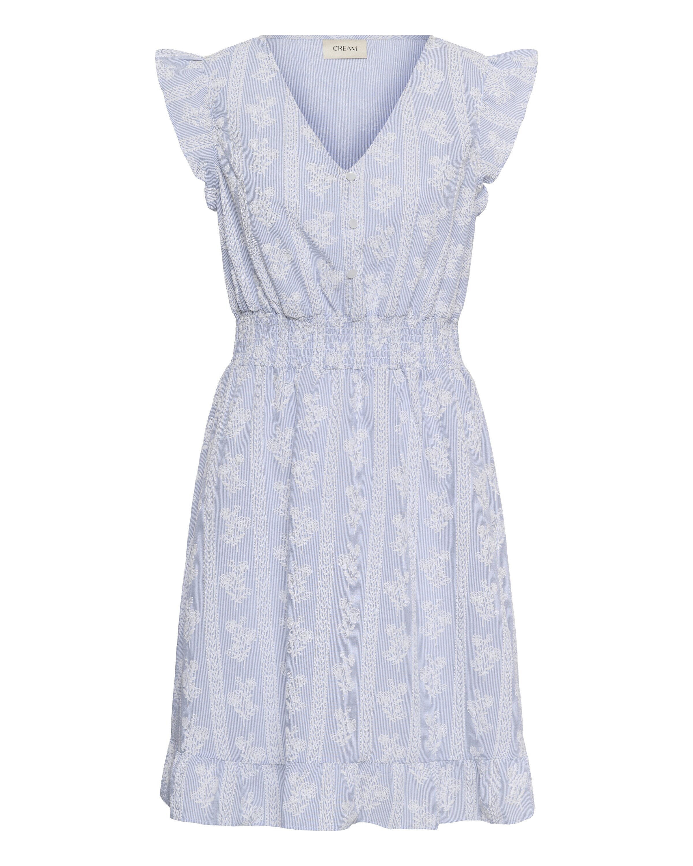 Cream Robe en 34 en bleu-gris / blanc, Vue avec produit