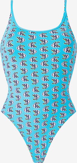 Calvin Klein Swimwear Badeanzug in blau / schwarz / weiß, Produktansicht
