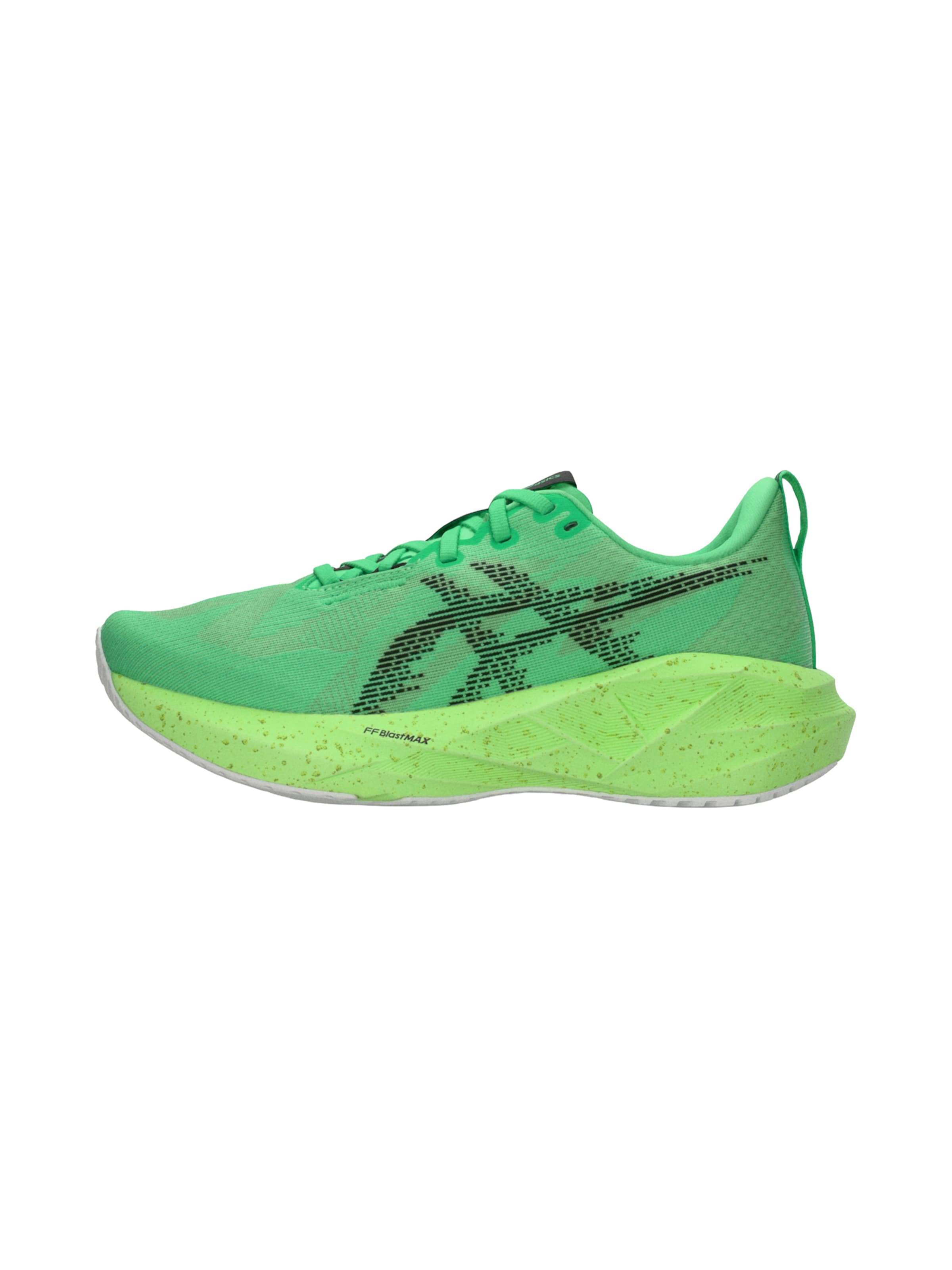 Chaussure de course 'Novablast 5' ASICS en vert : devant