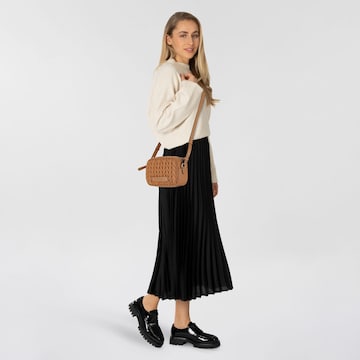 Borsa a tracolla 'Behind the Seams' di Karl Lagerfeld in marrone