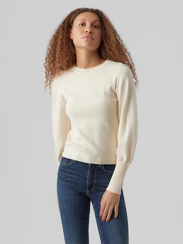 VERO MODA Tröja 'HOLLY KARIS' i beige: framsida