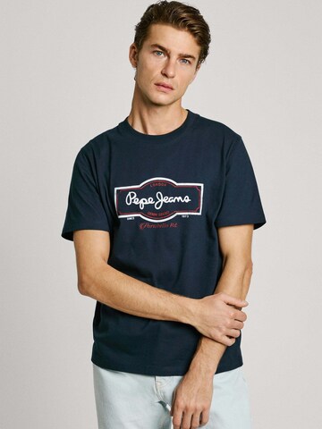 Pepe Jeans Shirt 'DAXTON' in Blauw: voorkant