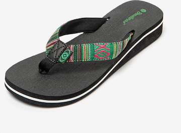 Brasileras Teenslipper 'Maya' in Groen: voorkant