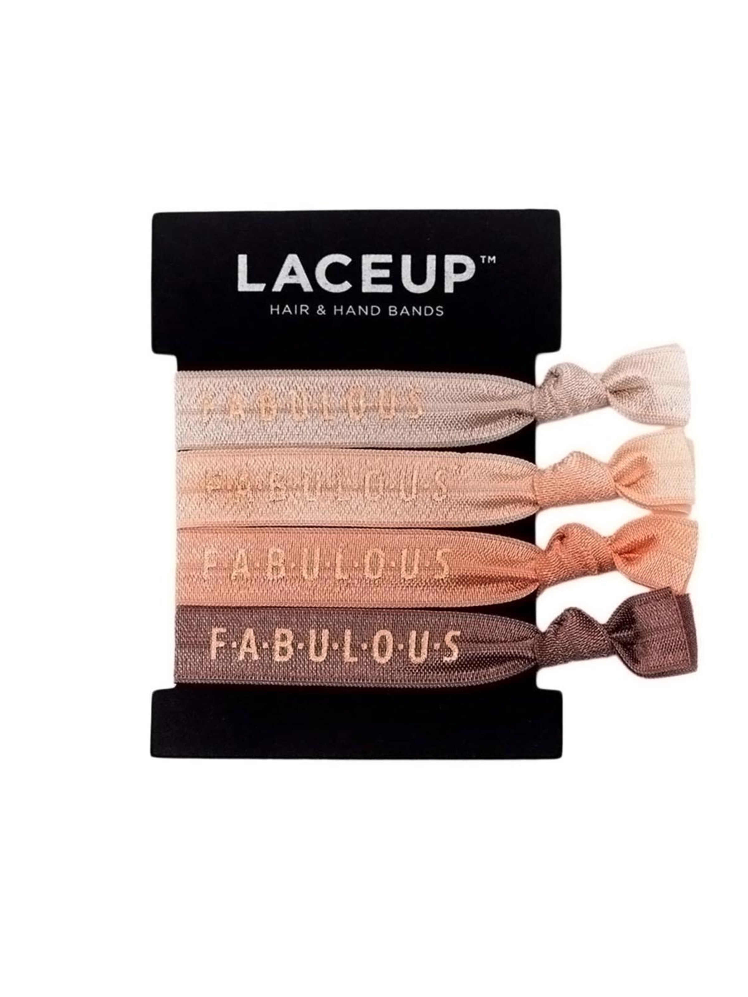 Braccialetto 'Fabulous Rose Gold' di Laceup in marrone