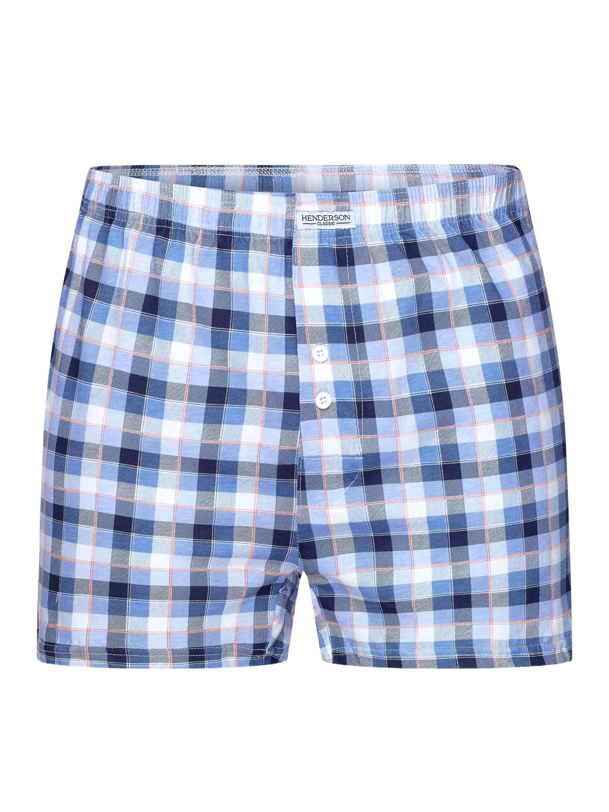 Henderson Boxershorts 'Weiche Boxershorts aus Baumwolle Elastische locker bequem Classic 5XL'‌‌‌ in 5XL in blau, Produktansicht