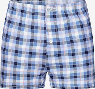 Henderson - Calzoncillo boxer 'Weiche Boxershorts aus Baumwolle Elastische locker bequem Classic M' en azul: frente