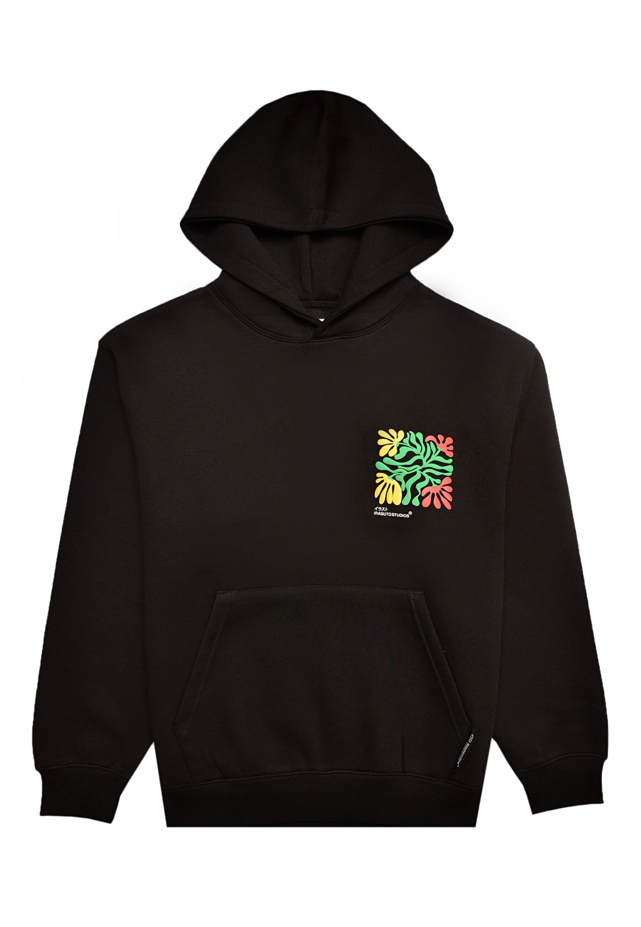 Sweat-shirt 'Zen Forest' Irasuto Studios en noir : devant