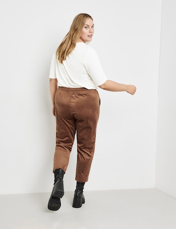 SAMOON Loose fit Trousers 'Mia' in Brown