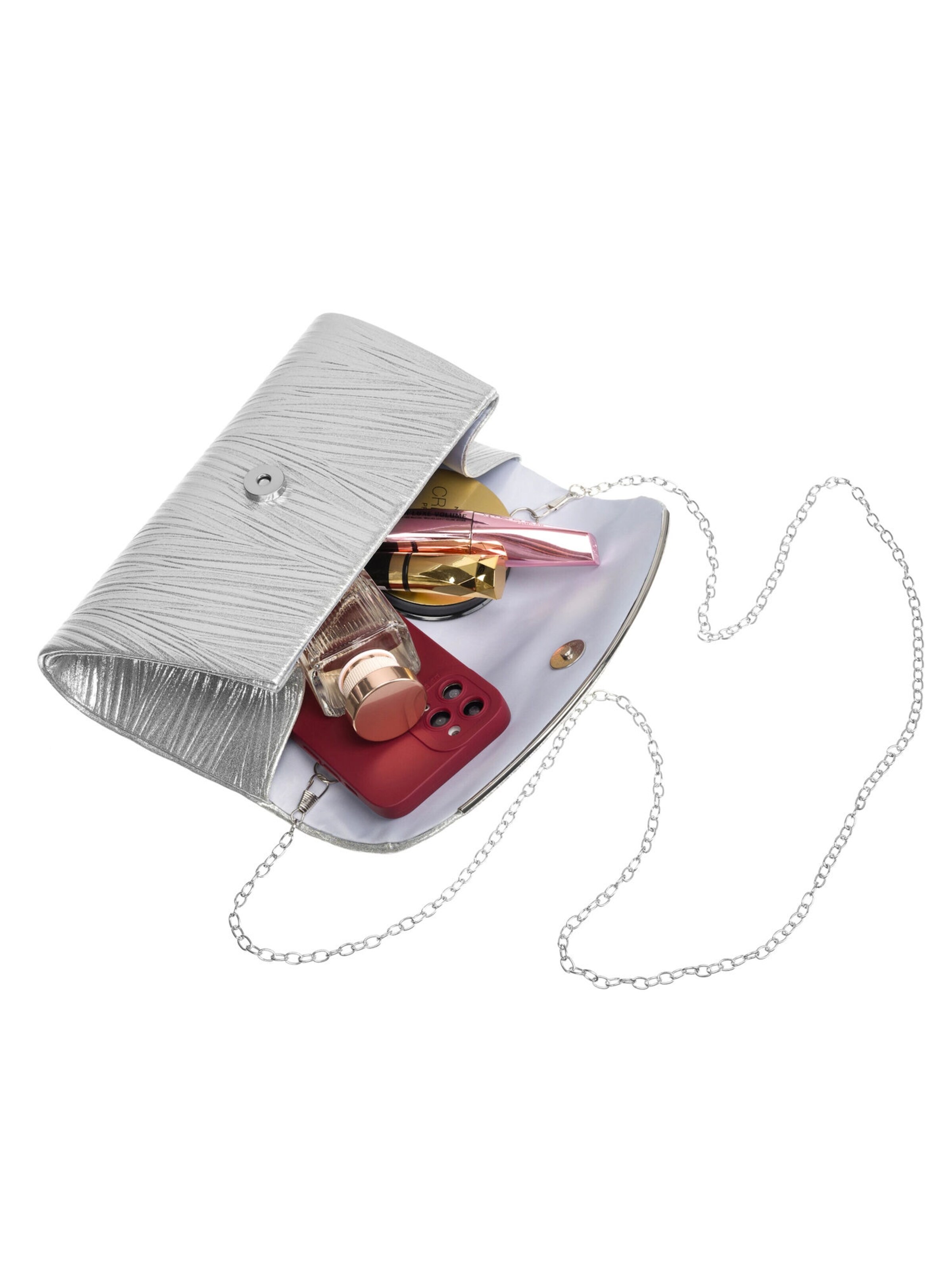 Tomshop24-7 Clutch 'Rovicky Nela' in Silver