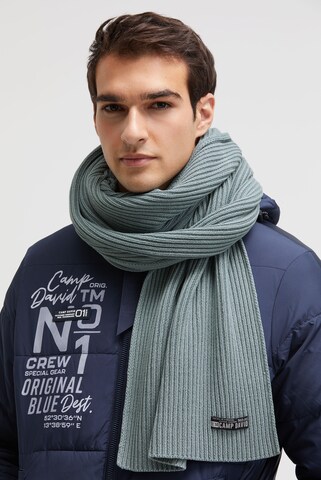 CAMP DAVID Scarf in Green: front