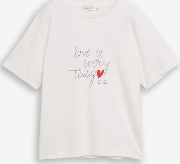 Maglietta di TOM TAILOR in bianco: frontale