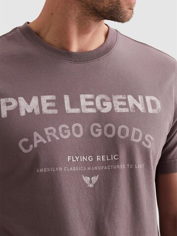 PME Legend Shirt 'PME LEGEND - T-shirt with signature artwork' in Lila