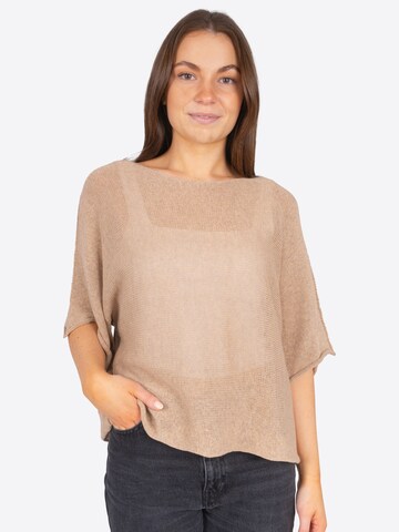 Seasons of April Trui 'Fleur' in Beige