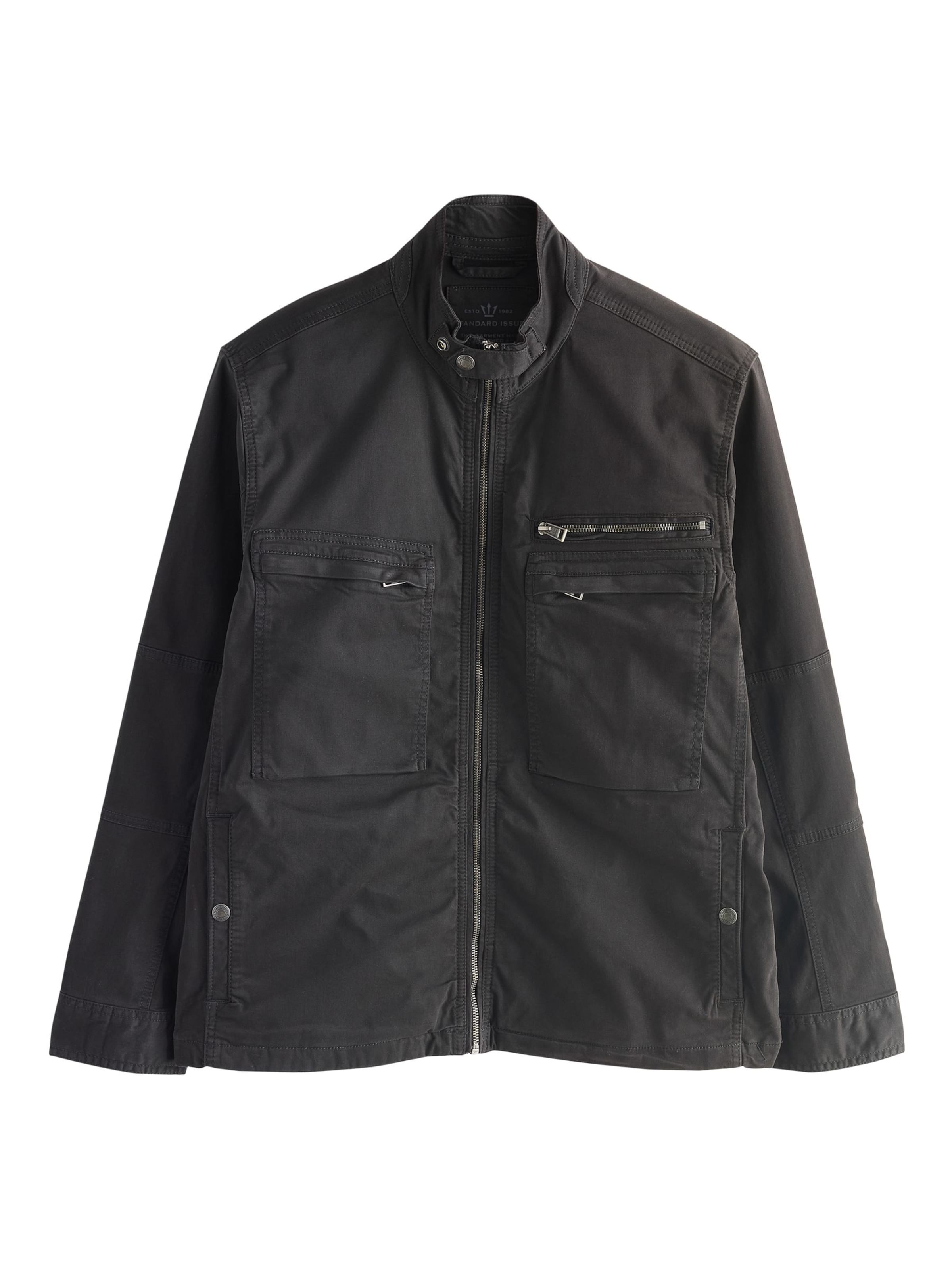 Next Övergångsjacka i svart: framsida