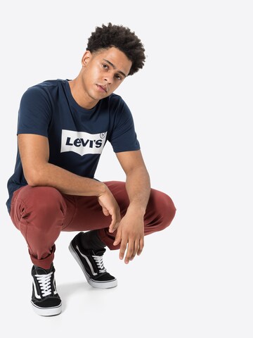 LEVI'S ® Normalny krój Koszulka 'Housemark Graphic Tee' w kolorze niebieski