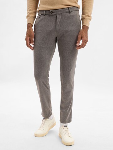 bugatti Slim fit Chino Pants 'Renzo' in Grey: front