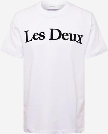 Les Deux Koszulka 'Charles' w kolorze biały: przód