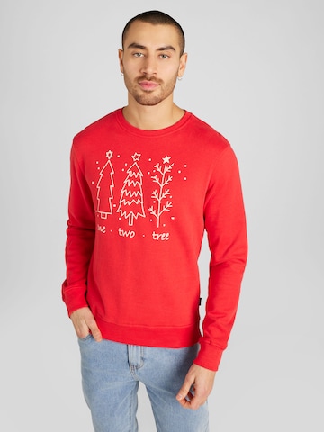 BLEND Sweatshirt in Red: front