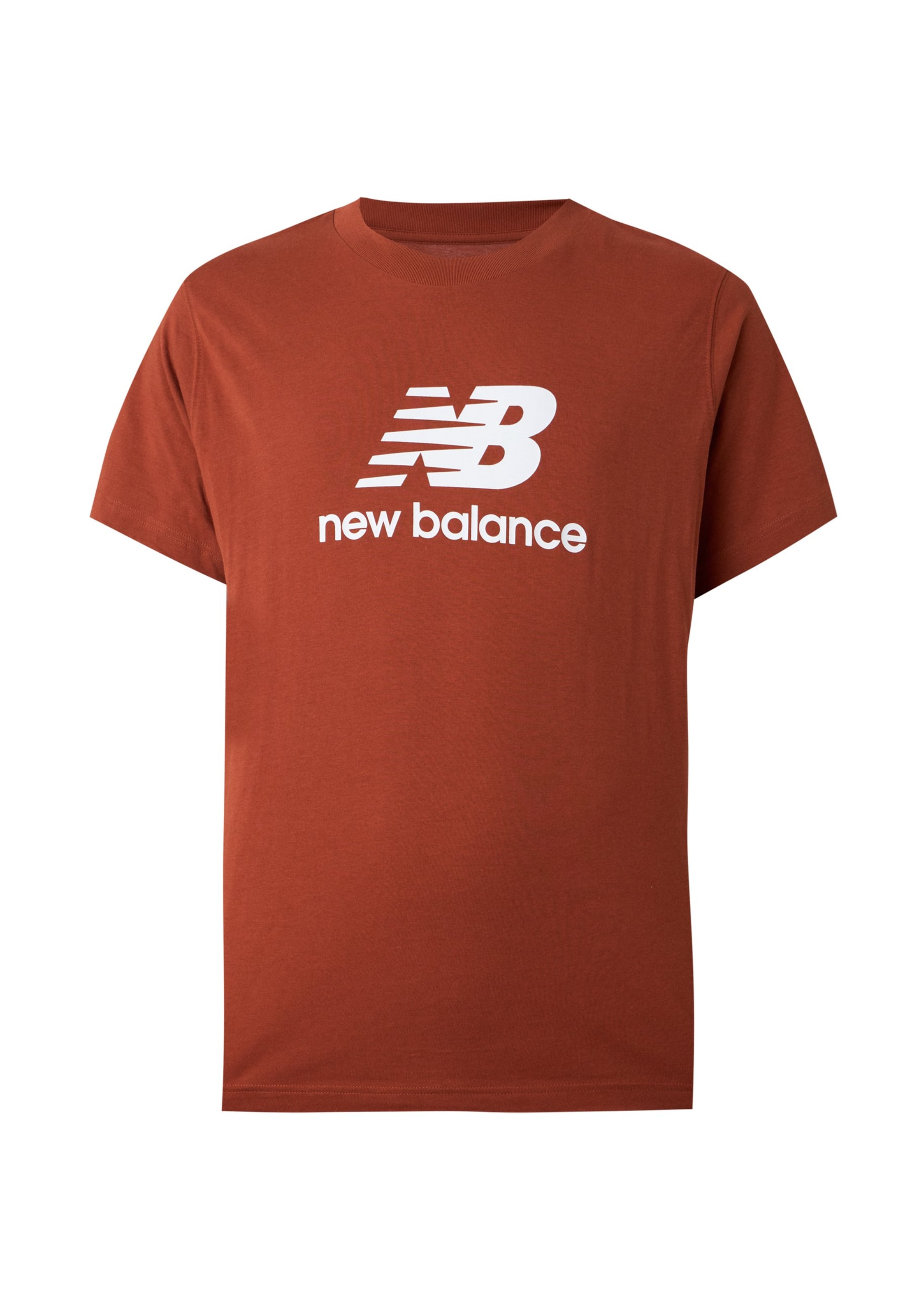 new balance Majica v velikosti S  | kostanj rjava / bela barva, Prikaz izdelka
