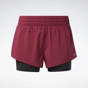 Skinny Pantaloni sport de la Reebok pe roz