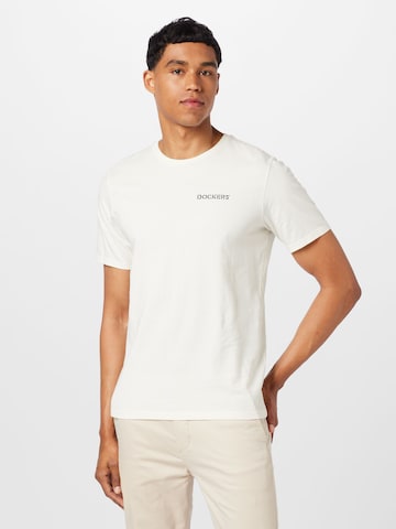 T-Shirt Dockers en blanc : devant
