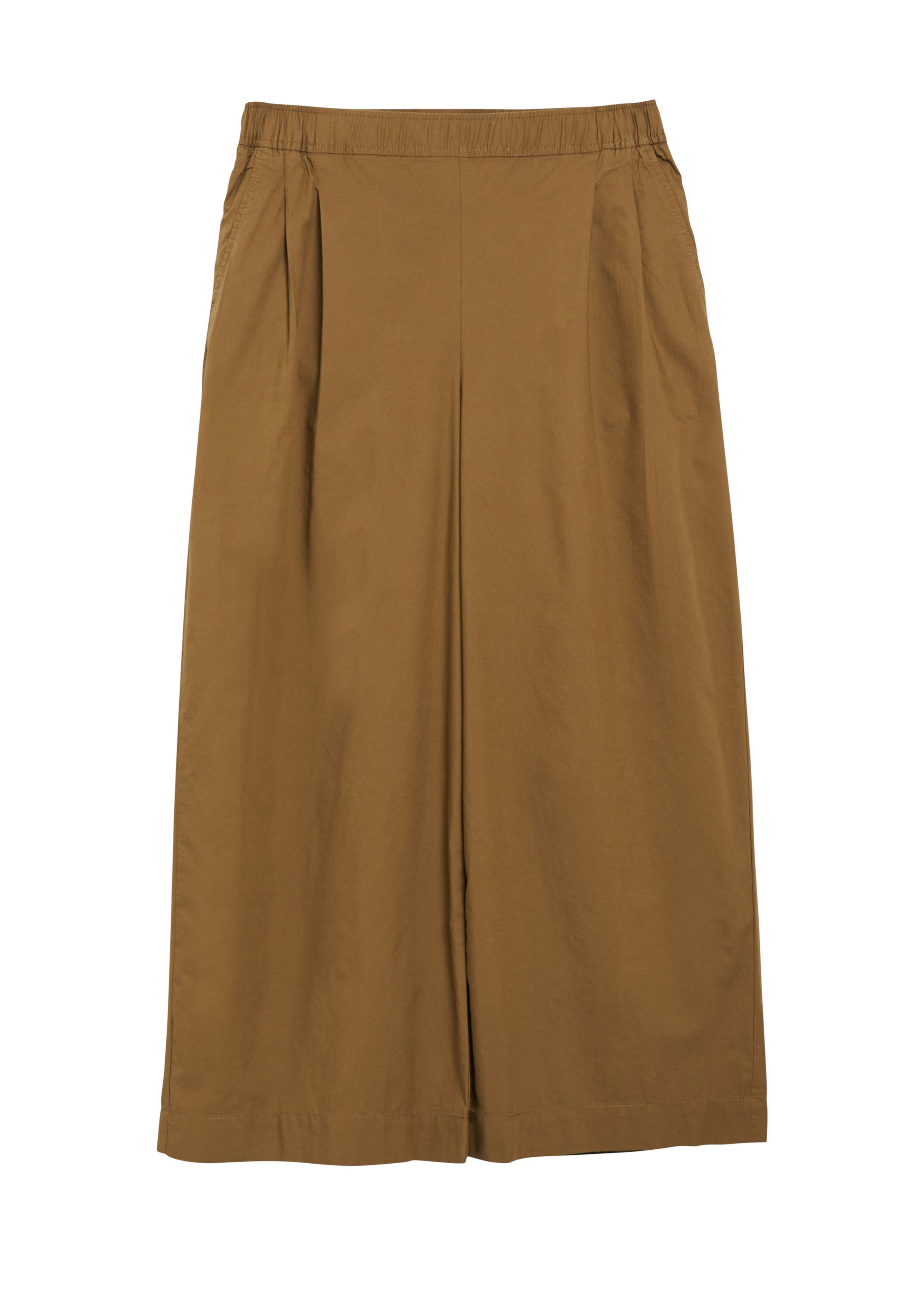 Wide Leg Pantalon à pince s.Oliver en marron : devant