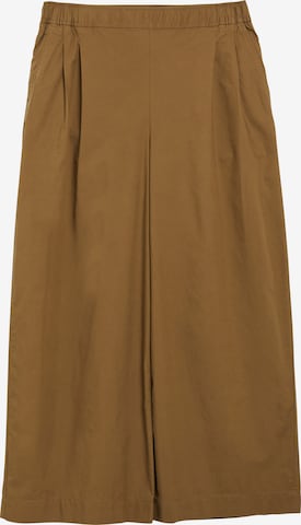 Wide Leg Pantalon à pince s.Oliver en marron : devant
