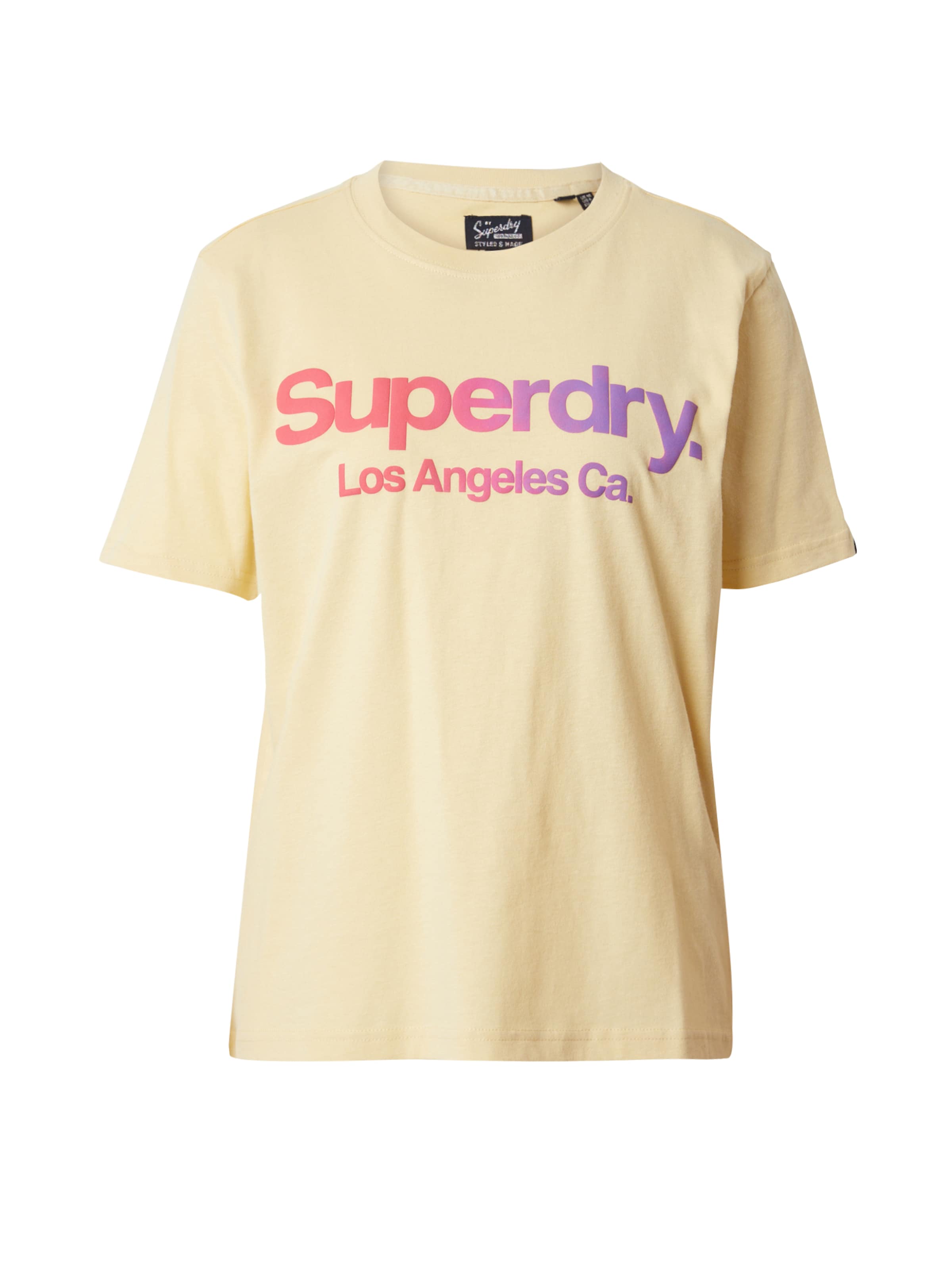 Superdry Majica | rumena barva: sprednja stran