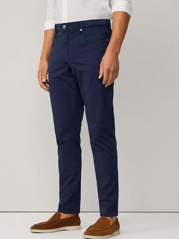 Regular Pantalon chino 'Gmd Texture' Hackett London en bleu : devant