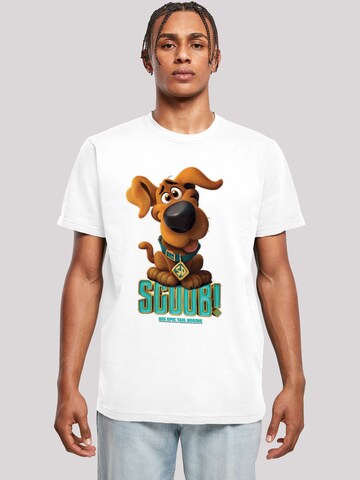 F4NT4STIC Shirt 'Puppy Scooby' in Wit: voorkant
