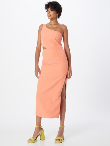 Robe 'JENNA' Bardot en orange : devant