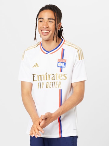 Tricot 'Olympique Lyonnais 23/24 Home' de la ADIDAS PERFORMANCE pe alb: față