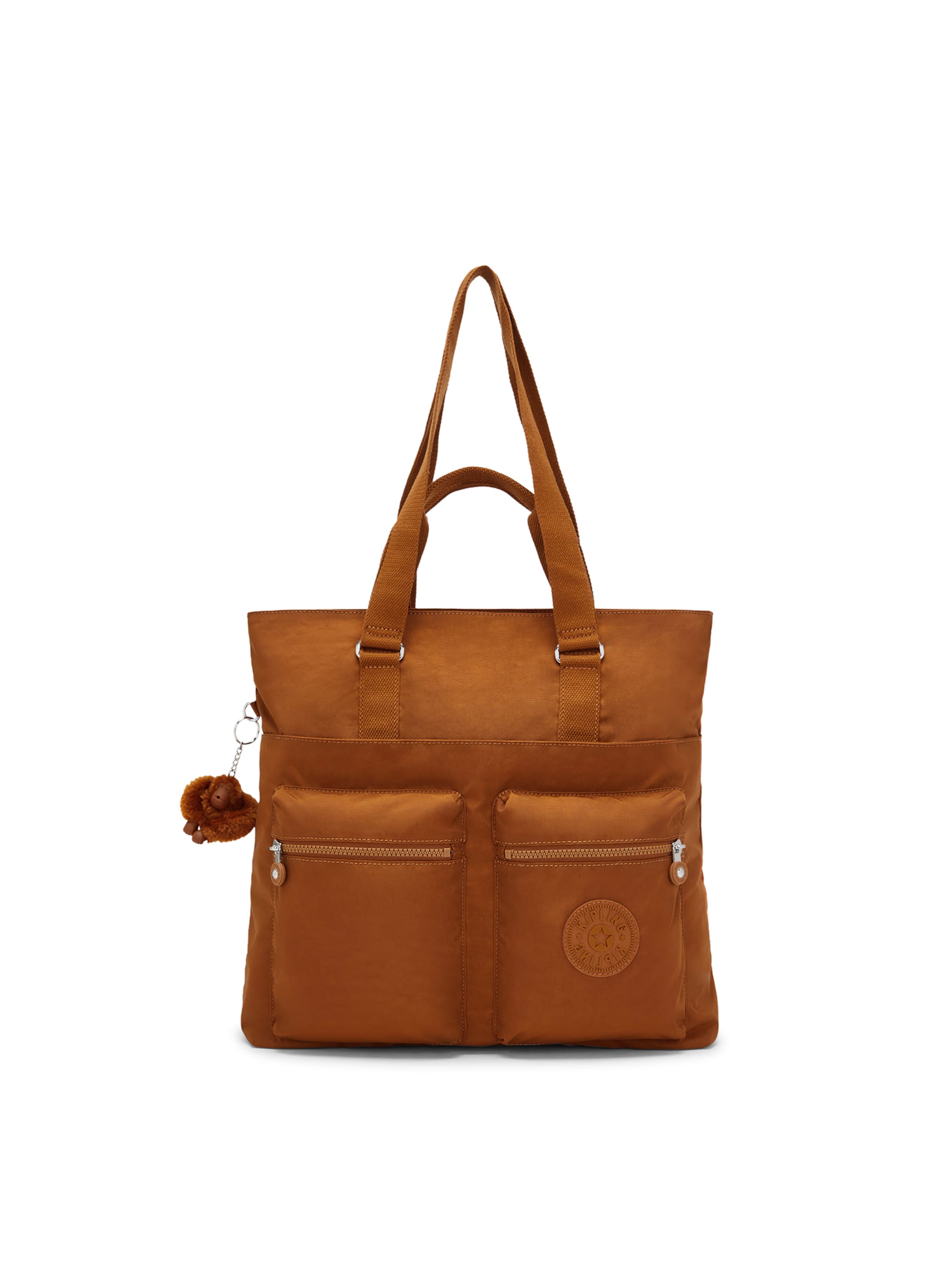 KIPLING - Bolso de hombro 'India' en marrón: frente
