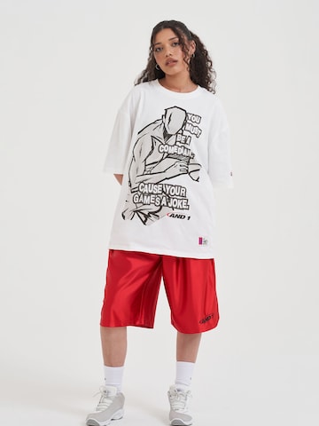 AND1 T-shirt 'Comedian' i vit