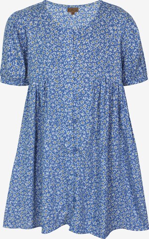 Kids Up Dress in Blue: front