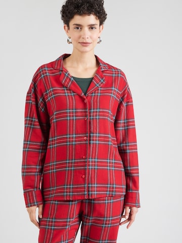 Hunkemöller Тениска за спане в червено: отпред