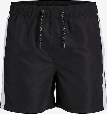 Shorts de bain 'FIJI' JACK & JONES en noir : devant