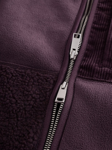 Next Флисовая куртка в Коричневый