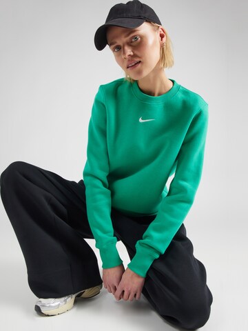Nike Sportswear Sweatshirt 'Phoenix Fleece' in Green: front