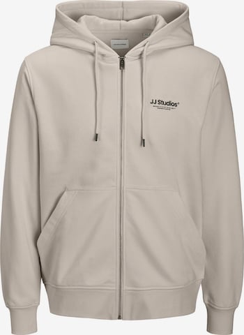 JACK & JONES - Sudadera con cremallera 'JJESoho' en gris: frente