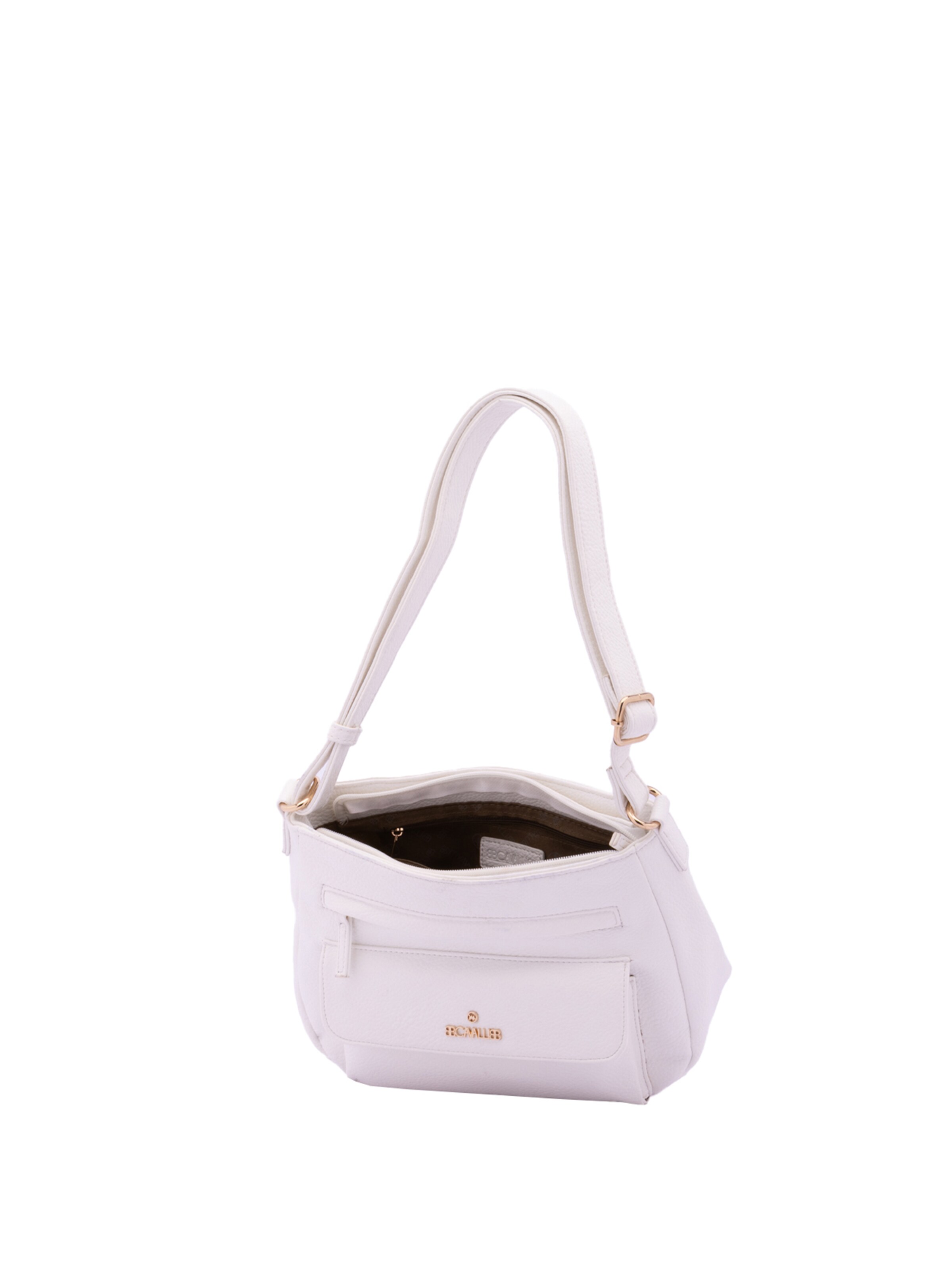 Borsa a spalla 'Borsa a Spalla Donna B Cavalli Ecopelle Zip' di B. Cavalli in bianco