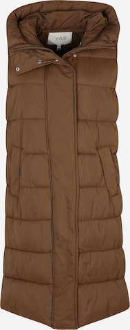 Y.A.S Petite Bodywarmer 'LIRA' in Bruin: voorkant