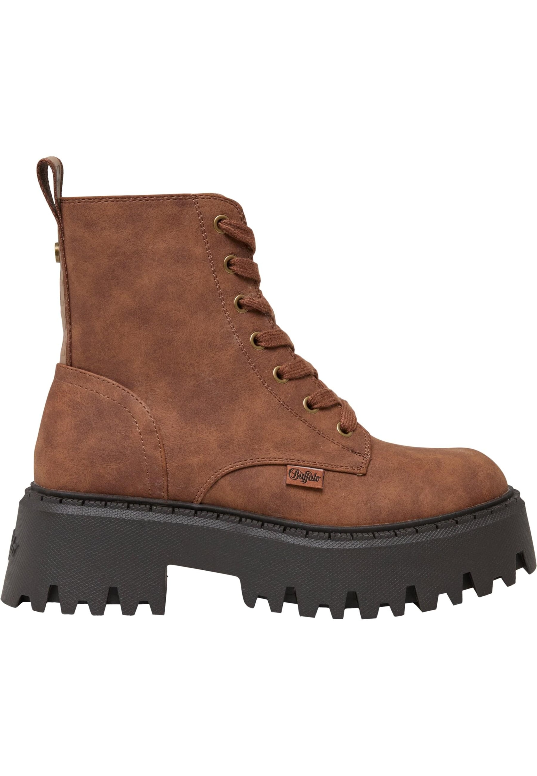 Bottines à lacets 'Aspen' BUFFALO en marron : devant