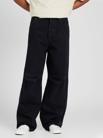 WEEKDAY Loosefit Jeans 'Astro' in Schwarz: Vorderseite